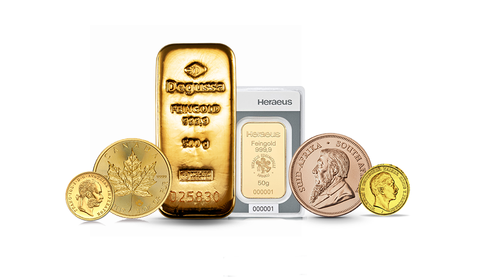 Goldbarren und Goldmünzen verkaufen in Berlin
